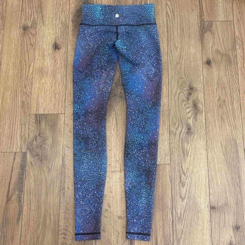 Lululemon Wunder Under Pant 30" Size 4 In Strive Multi Black - Picture 3 of 6